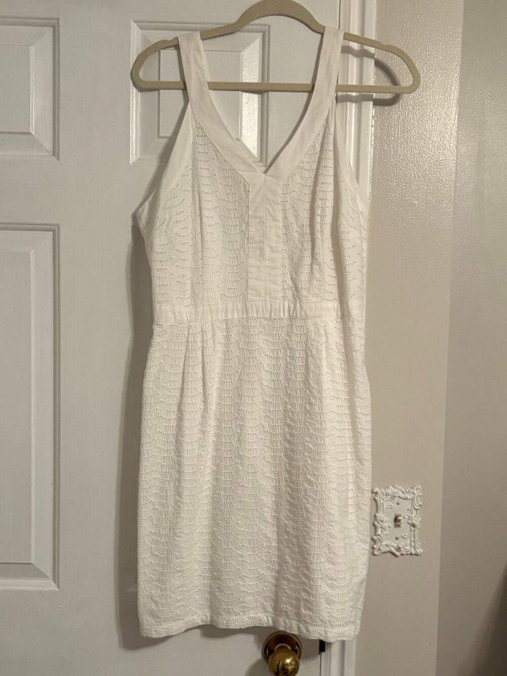 Old Navy White Cutwork lace casual dress Size 10